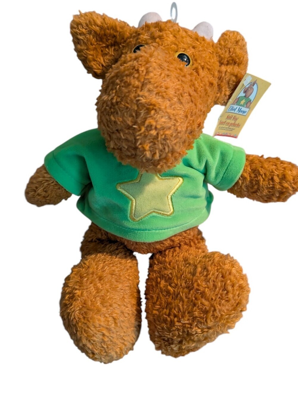 Vintage 2000 Elliot Moose Plush Learning Curve Nelvana TV Show Toy NWT